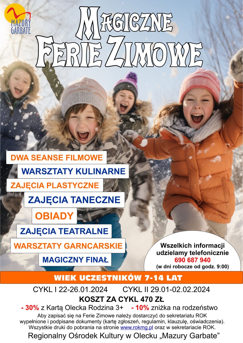 ferie zimowe z rok olecko